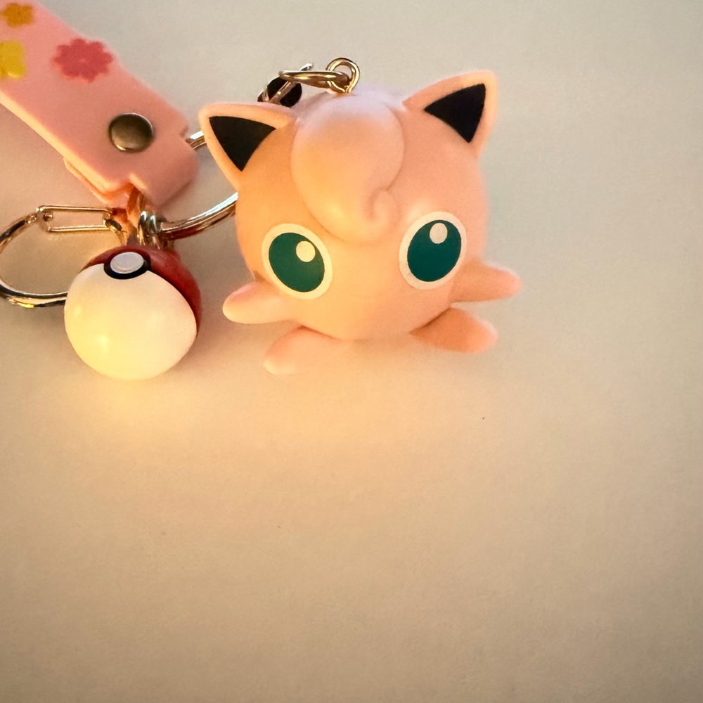 Pokémon Jiggypuff Keychain with Strap - Picture 3 of 8